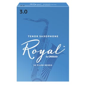 Royal by D'Addario Tenor Sax Reeds, Strength 3, 10-pack