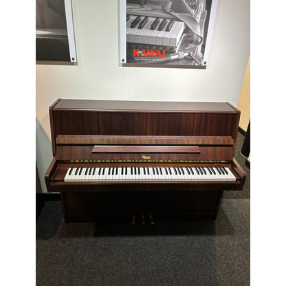 Pre Owned Rosler Upright Piano, Mahogany Serian No. 128165