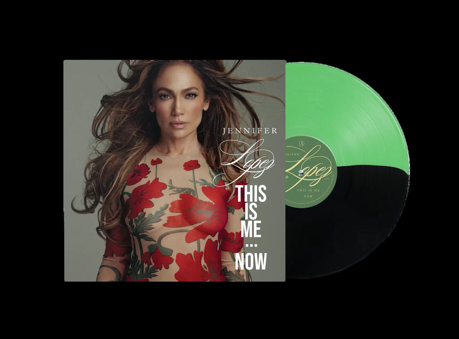 Jennifer Lopez - This Is Me Now - Indie Exclusive Green/Black Vinyl - Exclusive Artwork