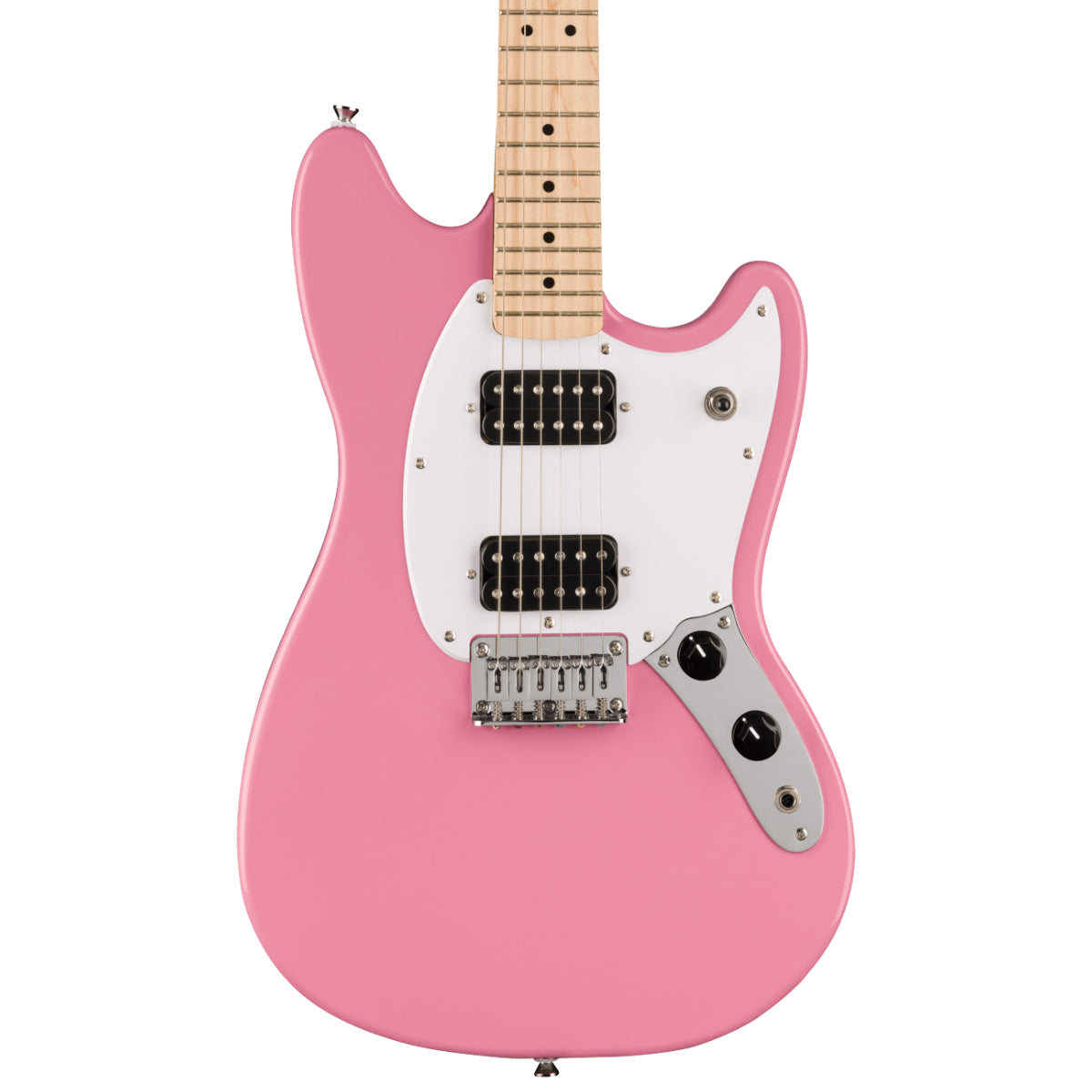 Squier Sonic Mustang HH Maple Fingerboard White Pickguard Flash Pink