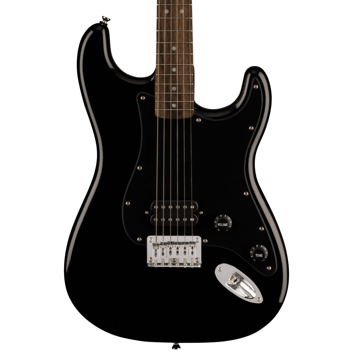 Squier Sonic Stratocaster HT H, Laurel Fingerboard, Black Pickguard, Black