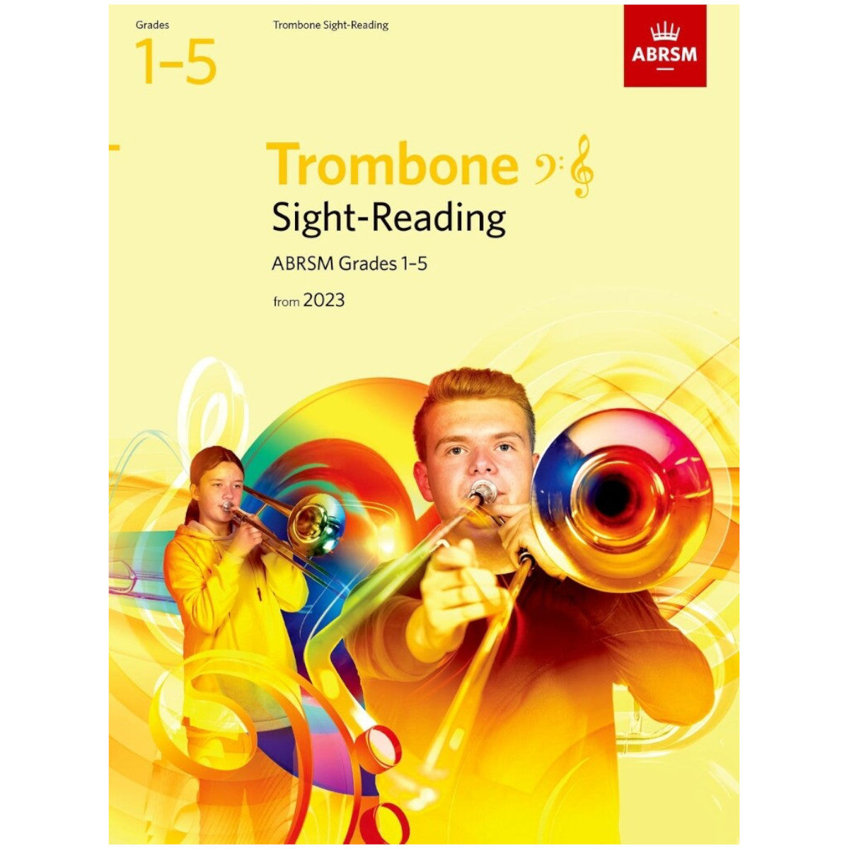 ABRSM Sight-Reading for Trombone (bass clef and treble clef) Grades 1-5 from 202