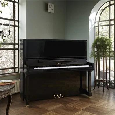 Yamaha U1 Upright Piano, Polished Ebony