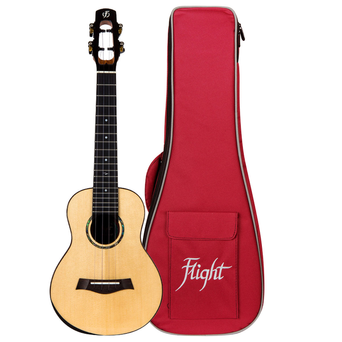 Flight Voyager Concert Electro Ukulele, Solid Spruce and Acacia