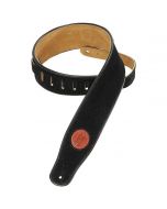 Levy's MS26-BLK Suede Leather Strap Black Guitar Strap