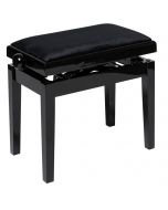 Stagg Hydraulic Rise and Fall Piano stool, Black High Gloss