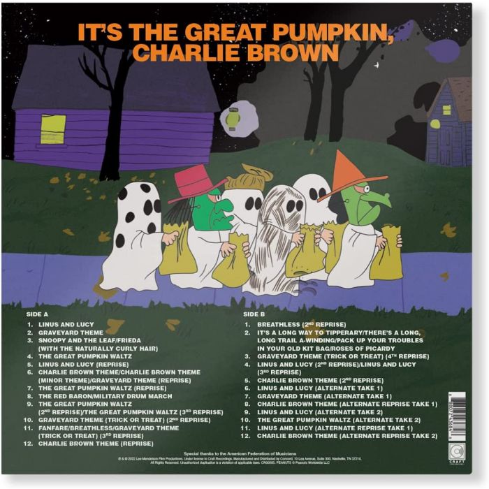 It's the Great Pumpkin, Charlie Brown [Original TV Soundtrack] by Vince  Guaraldi, Vinyl LP