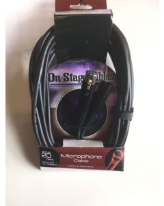 On Stage Microphone Cable (20', XLR-XLR)