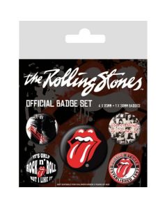 Rolling Stones Badge Pack Classic Set Of 5