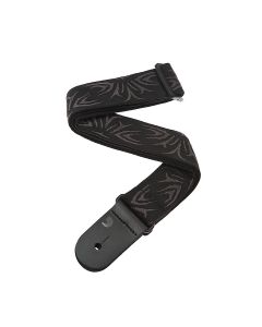 D'Addario Woven Guitar Strap, Black/Grey Tattoo