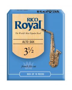Royal by D'Addario Alto Sax Reeds, Strength 3.5, 10-pack