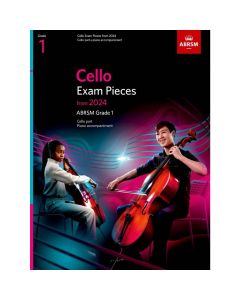 ABRSM Cello Exam Pieces from 2024 Grade 1 - Cello & Piano (Score & Part)