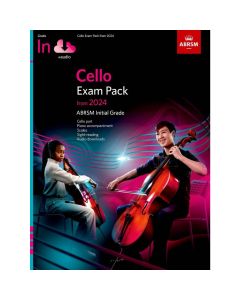 ABRSM Cello Exam Pack from 2024 Initial Grade - Book + Online Audio