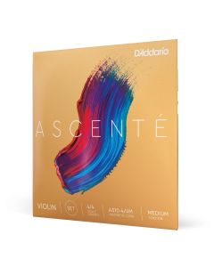 D'Addario AscentÃ© Violin String Set, 4/4 Scale, Medium Tension