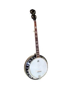 Ashbury AB-45 5 String Resonator Banjo, Brass Tone Ring