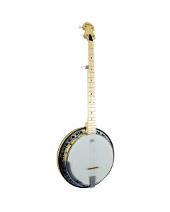 Ashbury AB-65 5 String Banjo with Resonator, Maple Rim