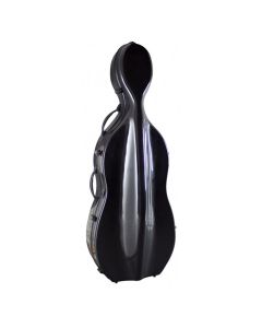 Hidersine Fibreglass Cello Case, Black