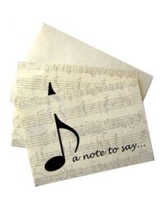 Music Gifts Boxed Stationery A Note to Say