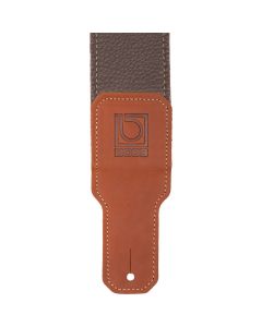 Boss 3 Brown Premium leather guitar strap