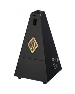 Wittner W816 Wooden Pyramid Metronome with Bell, High Gloss Black