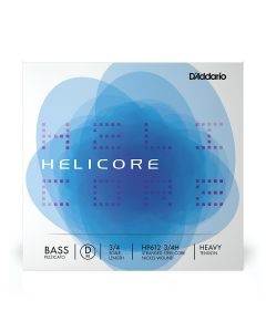 D'Addario Helicore Pizzicato Bass Single D String, 3/4 Scale, Heavy Tension