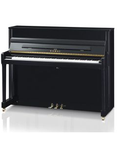 Kawai K200 Upright Piano, Polished Ebony