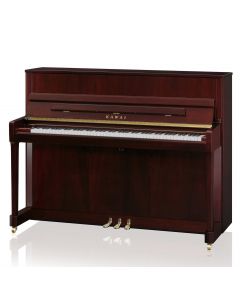 Kawai K200 Upright Piano, Polished Mahogony