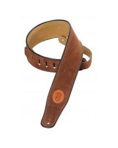 Levy's MSS3-BRN Suede Leather Brown Guitar Strap