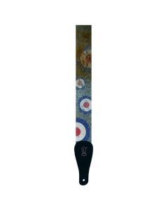 Levy's MPD2-005 Sublimation Polyester Strap Target Guitar Strap