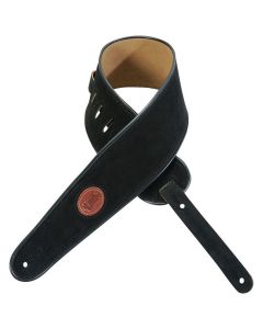 Levy's MSS3-BLK Suede Leather Black Guitar Strap