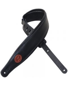 Levy's MSS2-BLK Garment Leather Strap Black Guitar Strap