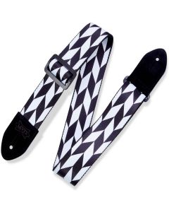 Levy's Prints Polyester w Suede Ends 2 Offset Arrow - Black-White