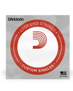 D'Addario LE012 Plain Steel Loop End Single String, .012