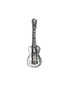 Music Gifts Pewter Pin Badge Ukulele