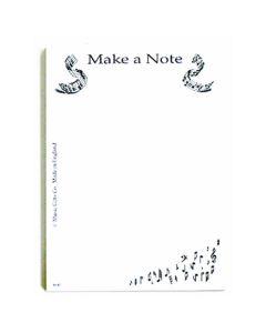 Music Gifts Notepad Make a Note