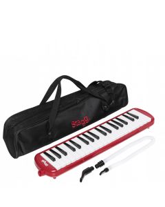 Stagg 37 Key Melodica, Red