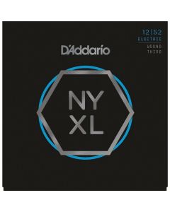 D'Addario NYXL1252W Nickel Wound Electric Guitar Strings, Light Wound 3rd, 12-52