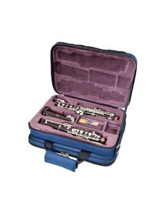 Tom and Will Oboe Gig Case, blue with red interior