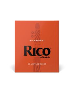 Rico by D'Addario Bb Clarinet Reeds, Strength 2, 10-pack