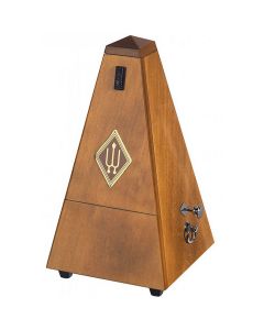 Wittner W813 Wooden Pyramid Metronome with Bell, High Gloss Walnut Finish