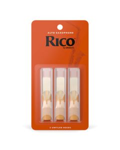 Rico by D'addario Alto Sax Reeds, Strength 2, 3-pack
