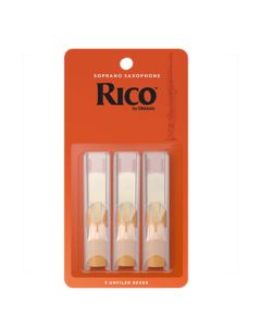 Rico by D'Addario Soprano Sax Reeds, Strength 1.5, 3-pack