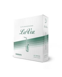 La Voz Alto Saxophone Reeds, Strength Medium, 10 Pack
