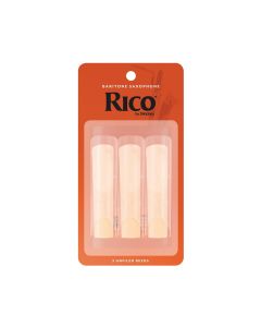 Rico by D'Addario Baritone Sax Reeds, Strength 3, 3-pack