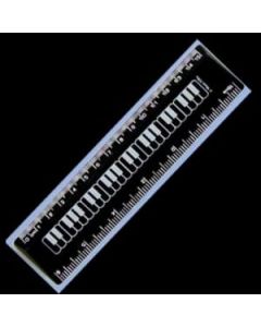 Music Gifts 6 Ruler Black Keyboard