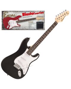 Encore E60 Blaster Electric Guitar Pack Gloss Black