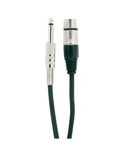 TGI Microphone Cable Semi-Pro Xlr To Jack 20Ft Black (TGM20D)
