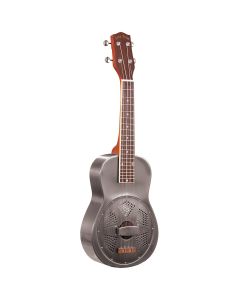 Gold Tone Concert Resonator Ukulele with metal body and case