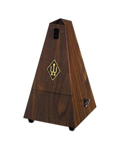 Wittner 2183 Pyramid Metronome with Bell, Plastic Casing, Walnut Finish