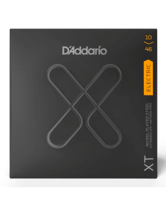 D'Addario XTE1046 XT Electric Nickel Plated Steel Electric Guitar Strings, Regular Light, 10-46